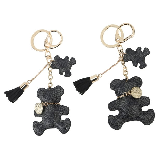 Llavero con forma de oso 2 uds colgante de cuero zinc ANGGREK Otros