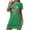 Green#03, variant on Sokhug Women's Sleep Shirts Oversized Nightgown Graphic Print Short Sleeve Nightdress