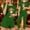 01 Green, variant on YueHuiYing 3PCS Women's Home Casual Clothes 3 Piece Outfits Short Sleeve Shirt Dolphin Shorts and Pant Sets Fashion Clothing