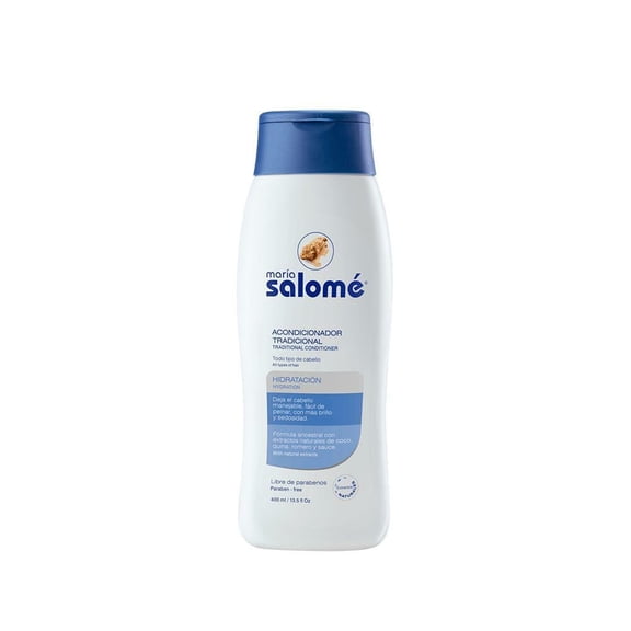 Maria Salome Traditional Hair Conditioner With Natural Extracts 13.5 fl.oz. | Acondicionador Tradicional hidratante para el Cabello