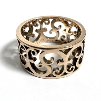 Pre-Owned Tiffany & Co. Ring, Zigzag Wave Design, SV925, Approx