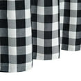 thumbnail image 4 of Buffalo Check Plaid Tier Curtains, Cotton Blend Gingham Rod Pocket Short Half Window Curtain, 4 of 9