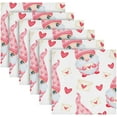 thumbnail image 6 of Coolnut Pink Lovely Elf Dwarf Cloth Napkins Set of 6, Durable Printed Washable Table Napkins for Valentines, Weddings, Dinners Parties Home Decor, 20 x 20 Inch Washcloth Gift, 6 of 7