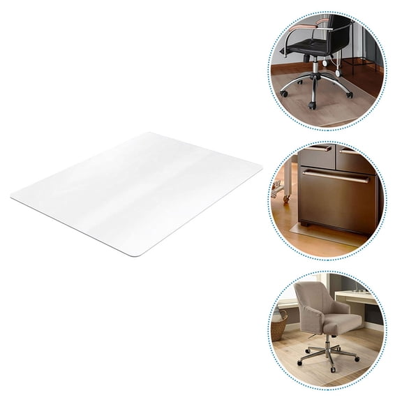 Tineasur Transparent Office Chair Mat with Anti Skid PVC Material for Carpet and Hard Floors