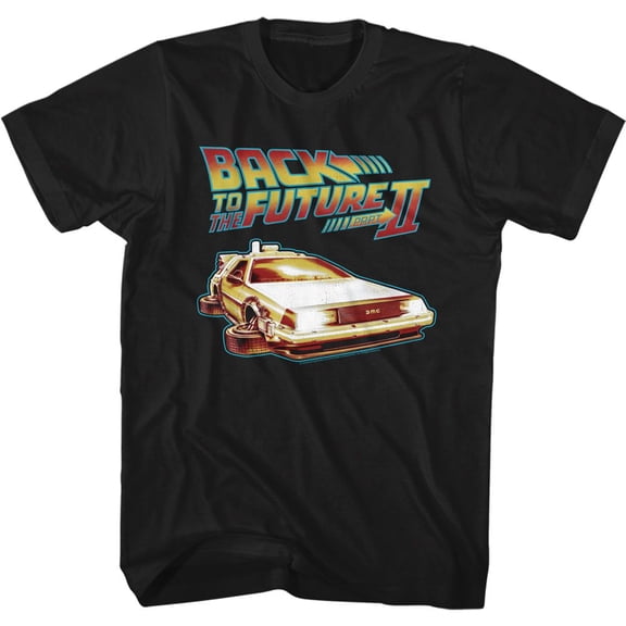 Back To The Future Carwithflatwheels Black Adult T-Shirt 6Xl
