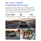 thumbnail image 2 of VIOFO A229 Pro 3 canales 4K HDR Dash Cam, doble STARVIS 2 sensores IMX678 e IMX675, 4K+2K+1080P cámara frontal interior y trasera triple para coche, 5GHz WiFi GPS, control de voz, modo de, 2 of 5