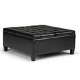 thumbnail image 1 of Atlin Designs Pouf de Rangement pour Table Basse, Noir Minuit, 1 of 5