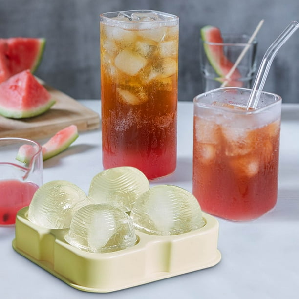Bandeja para cubitos de hielo de silicona grado alimenticio | Rejilla de hielo redonda flexible | Tapa incluida | Fácil desmoldeo y antiadherente | Apta para congelador para whisky, cócteles, uso