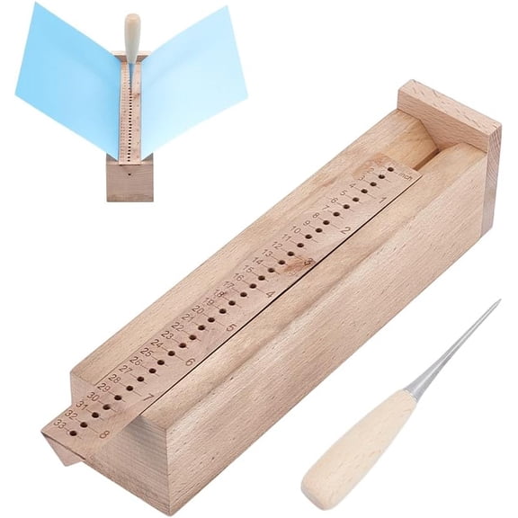 Signature Punching Tool for Bookbinding Bookbinding Punching Cradle with Wooden Piercing Guide Book Binding Tools Set for DIY Crafts Multi-color