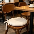 thumbnail image 2 of Thick Round Chair Pad with Ties - Polyester Fabric - 12 Inch, 2 of 5