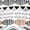 Black+White+Orange, variant on PiccoCasa 4Pcs Floral Dining Chair Cover Stretch Spandex Seat Protector, Black Pink