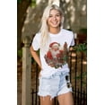 thumbnail image 3 of Cute Christmas Santa Claus Present Women's Graphic T Shirt Tees Brisco Brands S, 3 of 5