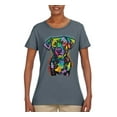 thumbnail image 3 of Dean Russo Unconditional Loyalty Dog Lover Womens Graphic T-Shirt, Charcoal, X-Large, 3 of 6