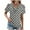 Dark Gray, variant on Polka Dot Tops for Women Dressy Casual Summer Button V Neck Graphic T-Shirts Loose Oversized Comfy Tunic Blouse Green XXL