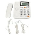 thumbnail image 2 of Large Button Phone, White High Volume Corded Landline Telephone Easy To Read Plug And Play Professional  For Home For Old People, 2 of 8