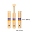 thumbnail image 2 of WEUVEB 3Pcs Wooden Pulling Flute Toys Children's Musical Flute Natural Style Musical Instrument, 2 of 8