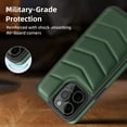 thumbnail image 4 of For iPhone 15 Pro Case,Puffer Adjustable Stand Compatible with Magsafe Soft Puffy Quilted Leather Full Body Shockproof Protective Phone Case,Green, 4 of 8