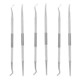 thumbnail image 1 of FELTECHELECTR 6 piezas de herramientas de pedicura para uñas encarnadas, herramienta de limpieza de costuras de uñas, herramienta especial para el cuidado de las uñas., 1 of 7