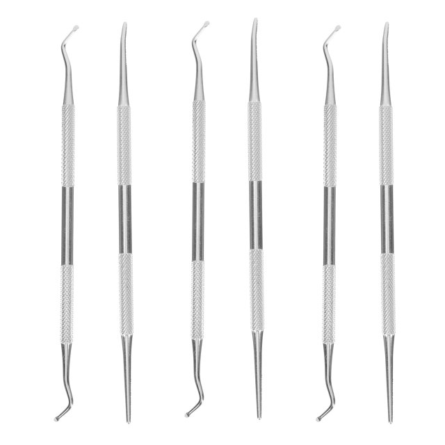 FELTECHELECTR 6 piezas de herramientas de pedicura para uñas encarnadas, herramienta de limpieza de costuras de uñas, herramienta especial para el cuidado de las uñas.