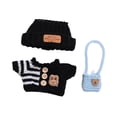 thumbnail image 4 of 3x suéter y sombrero para muñecas de moda, bolsa, accesorio de ropa hecho a mano, ropa en miniatura para muñecas de 15-17cm, regalos de Acción de, 4 of 9