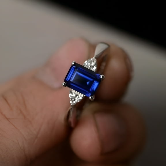 Bliss Women's Mystic Rainbow Topaz Engagement Wedding Band Ring, 925 Sterling Silver