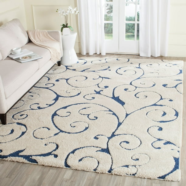 Safavieh Florida Douglas Floral Vines Shag Area Rug Or Runner Walmart