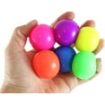 thumbnail image 2 of 6 Balls Total - 2 PackS of 3 Small 1.5" Neon Soft Doh Filled Stress Ball Stress Ball - Ceiling Sticky Glob Balls - Squishy Gooey Shape-able Squish Sensory Squeeze Balls OT, 2 of 7