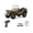 Desert Yellow, variant on 1/10 Scale Off-Road RC Rock Crawler, 2.4G 4WD Military Remote Control Monster Truck with LED Lights, DIY Interior & 50m Range for Enthusiasts