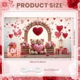 thumbnail image 2 of Red Theme Valentine's Banner Heart Shape Love Display Rose Decor Romantic Heart Backdrop for Valentine's Party Romantic Date Anniversary Celebration, 2 of 9