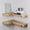 Natural Acacia Wood Color, variant on TIDITA Acacia Corner Floating Shelves 17“x12”, Wall Shelves - Floating Book Shelves for Wall, Corner Bookshelf for Home Decor - Wooden Shelves with Bracket and Hardware, Boho Decor (Natural Color)