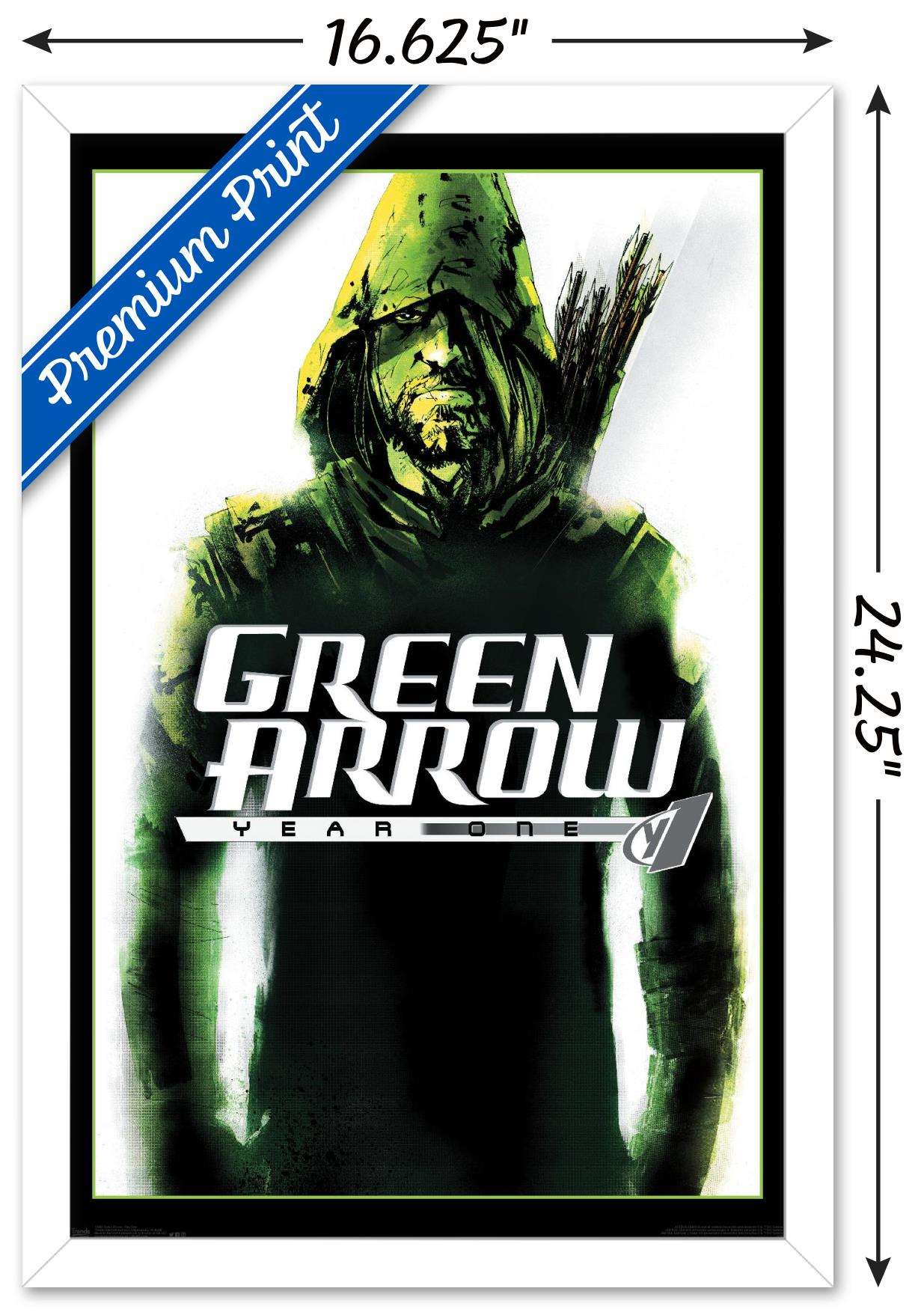 DC Comics - Green Arrow - Year One Wall Poster, 14.725" x 22.375", Framed