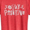 thumbnail image 3 of Instant Message - Stay Positive Punk  - Women's Short Sleeve Graphic T-Shirt, 3 of 6
