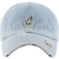 thumbnail image 3 of Praying Hands Rosary Vintage Distressed Dad Hat Baseball Cap Polo Style Adjustable, 3 of 4