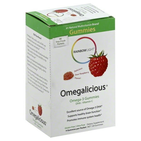Rainbow Light Omegalicious Omega 3 Gummies, 30 Ct (Best Omega 3 And 6 Supplements)