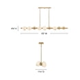 thumbnail image 5 of Fredrick Ramond 41906 Selene 10 Light 55" Wide Linear Chandelier - Black, 5 of 7