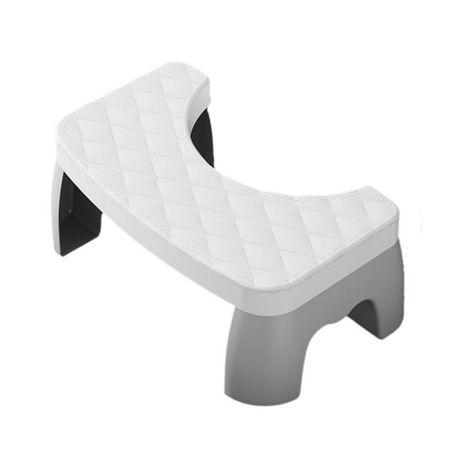 Feltree Marchepied de Salle de Bain Pliable Rembourré, Repose-Pieds de Douche Antidérapant avec Trous de Ventilation pour Rangement Compact
