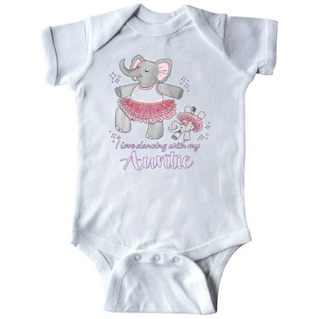 

Inktastic I Love Dancing With My Auntie Gift Baby Boy or Baby Girl Bodysuit
