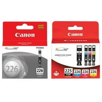 Genuine Canon PGI-225/CLI-226 Ink Tank Combo Pack (4530B008) Canon CLI-226 Gray Ink Tank (4550B001)