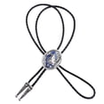 thumbnail image 1 of Moda Bolo Ties Time Tribal head of wolf Bolo Tie Tie Disfraz para Hombre, 1 of 5