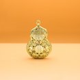 thumbnail image 3 of Qarigey Colgantes de latón con patrón de loto de calabaza, colgante dorado a prueba de decoloración, accesorio de joyería resistente, collar, regalo Accesorios de disfraces Brillante Plano NO2 Qarigey AP016745-03, 3 of 6