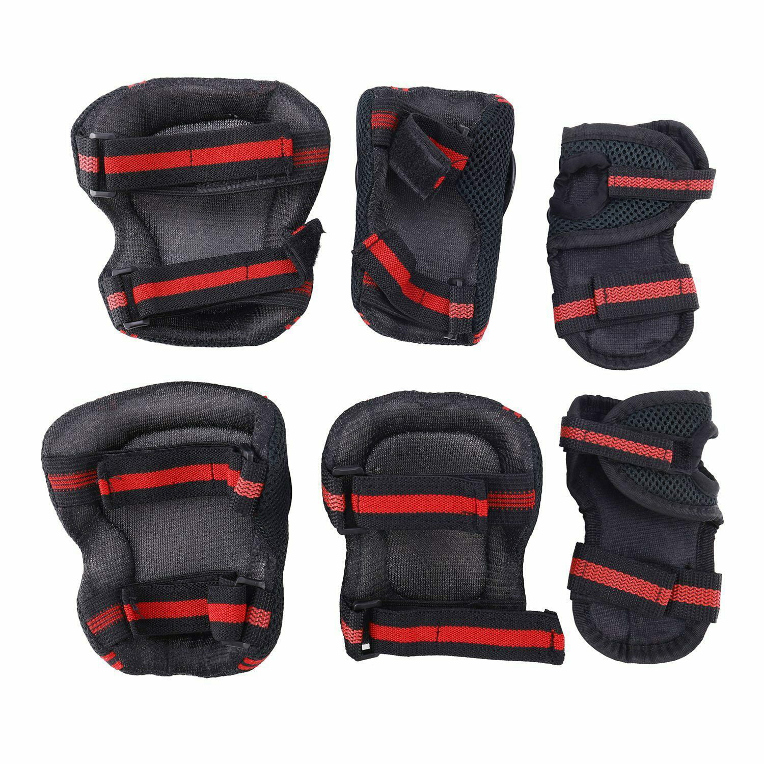 6X Elbow Wrist Knee Pads Sports Safety Protective Gear Guard for Adult Skating❀