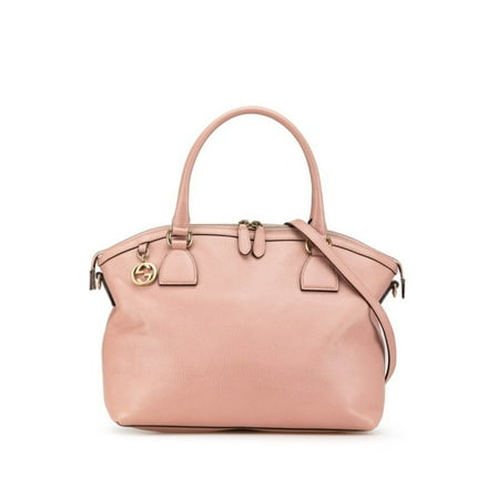 Pre-Owned Gucci Interlocking G Handbag Shoulder Bag 449651 Pink Leather Women's GUCCI (Good)