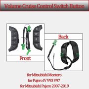 Steering Wheel Cruise Control Switch Button For Mitsubishi Montero For Pajero IV V93 V97 For Mitsubishi Pajero 2007-2019 Replacement For 84250-PJL 8701A383 8602A045-black