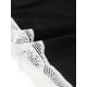 thumbnail image 5 of Chemise de noche de encaje con tirantes de espagueti para mujer de tallas grandes Agnes Orinda, vestido de noche con escote en V, 4X, negro, 5 of 6