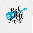 thumbnail image 4 of Inktastic Rock and Roll Lives with Blue Guitar Boys or Girls Toddler T-Shirt, 4 of 5