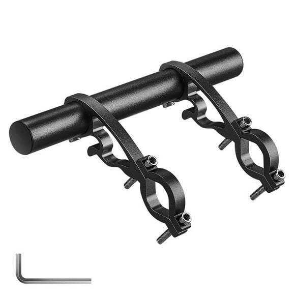 Support de Téléphone Portable pour Rallonge de Guidon Poignée de Vélo de Route en Alliage d'Aluminium Tige d'Extension de Vélo Mileometer Noir