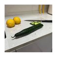 thumbnail image 4 of Tabla de cortar transparente para cocina, tabla de cortar acrílica antiadherente con borde para cortar frutas y verduras, 4 of 5