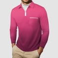 thumbnail image 2 of UAYOTSE Men's Long Sleeve Polo Shirt Dress Button Collared Golf Tops,M Red, 2 of 5