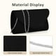 thumbnail image 3 of Monedero de mano PACETAP Elegant Suede Black para mujer, 3 of 6
