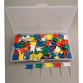 thumbnail image 4 of Jingsheng 100 Pcs Épingles à Drapeaux Multicolores Décoratives Push Tack Réutilisables pour Bureau, 4 of 9